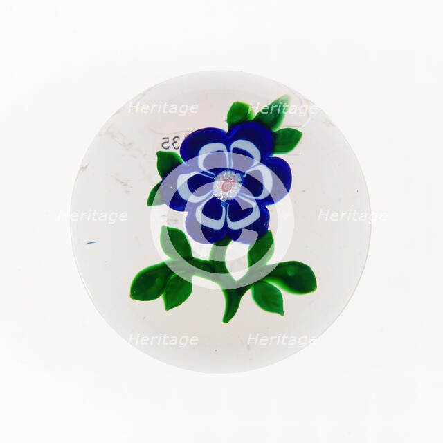 Paperweight, Baccarat, c. 1848-55. Creator: Baccarat Glasshouse.