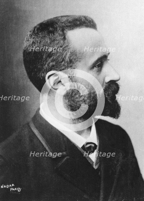 Alphonse Bertillon, French police officer, c1880. Artist: Nadar