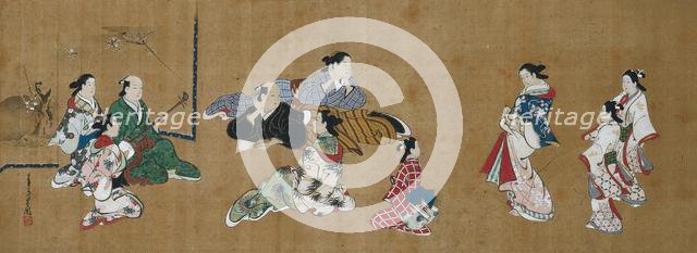 Entertainment Scene, 18th century. Creator: Miyagawa Ch?shun (Japanese, 1683-1753).