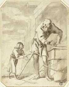 Saint Joseph with the Child Jesus in his Carpentry Shop, n.d. Creator: Pietro della Vecchia.