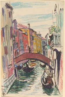 Canal, Venice, 1912. Creator: Oscar Bluemner.