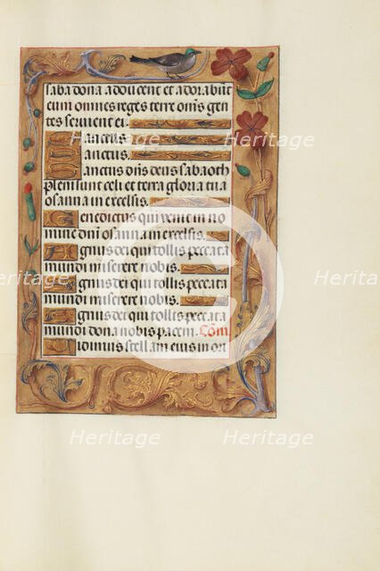 Decorated Text Page; Spinola Hours, about 1510-1520. Creator: Unknown.