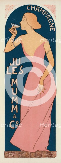 Champagne Jules Mumm , 1898. Creator: Réalier-Dumas, Maurice (1860-1928).