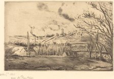 View of Pontoise (Vue de Pontoise), 1885. Creator: Camille Pissarro.