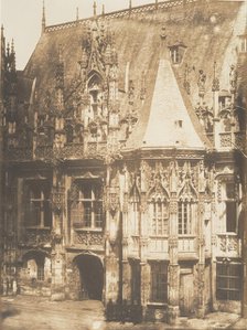Tourelle du Palais de Justice, Rouen, 1852-54. Creator: Edmond Bacot.
