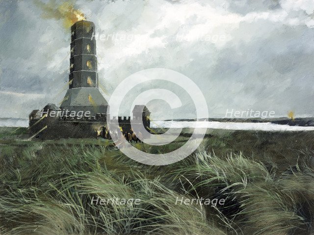 Roman signal station, Scarborough, 4th century, (c1990-2010). Artist: Ivan Lapper.