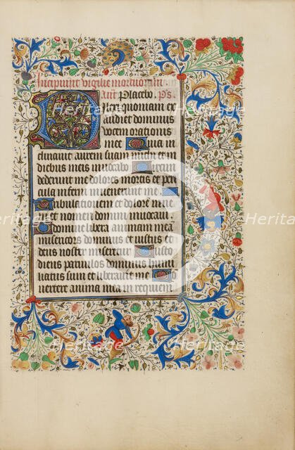 Decorated Text Page; Llangattock Hours, 1450s. Creator: Unknown.