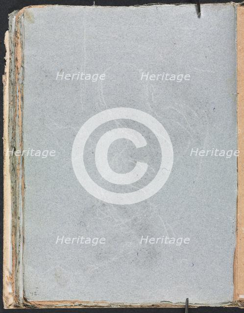 Verona Sketchbook: Figure study (page 72), 1760. Creator: Francesco Lorenzi (Italian, 1723-1787).