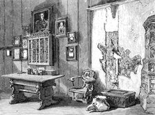 The Luther Celebration in Germany: Luther's room in the Wartburg, at Eisenach, 1883. Creator: Unknown.