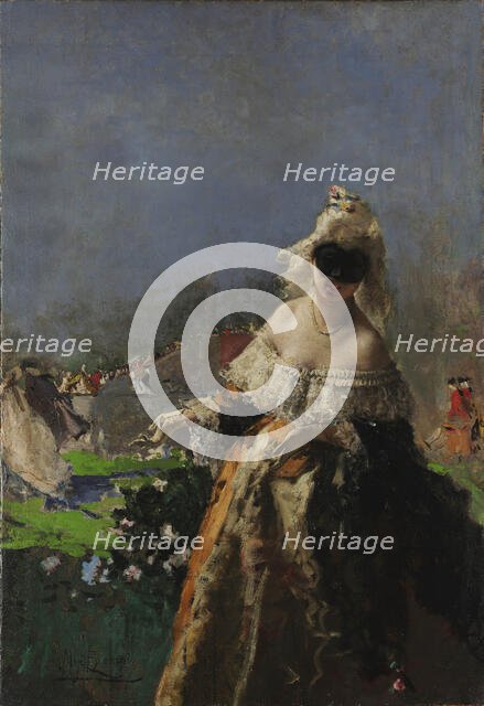 Invito alla danza (Invitation to the Dance), 1867-1869. Creator: Bianchi, Mosè (1840-1904).