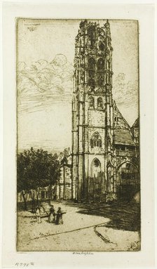 Tour St. Laurent, Rouen, 1899. Creator: Donald Shaw MacLaughlan.