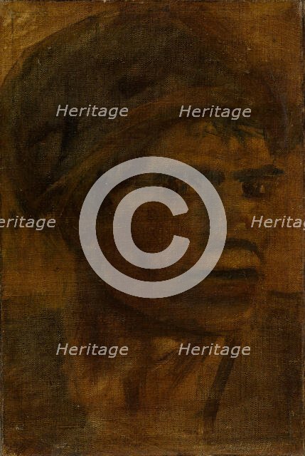 Head of a Prisoner (Head of a Balkan Man), around 1915. Creator: Ladislav Mednyanszky.