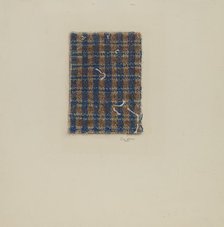Fragment of Comforter, c. 1938. Creator: Donald Williams.