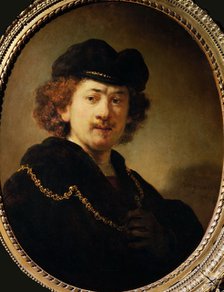 Self-Portrait with Beret and Gold Chain, 1633.