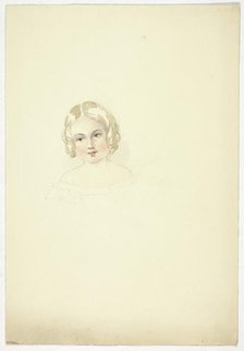 Portrait Head of a Young Girl, n.d. Creator: Elizabeth Murray.