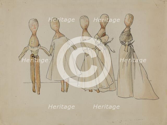 Dolls, c. 1936. Creator: Rosalia Lane.