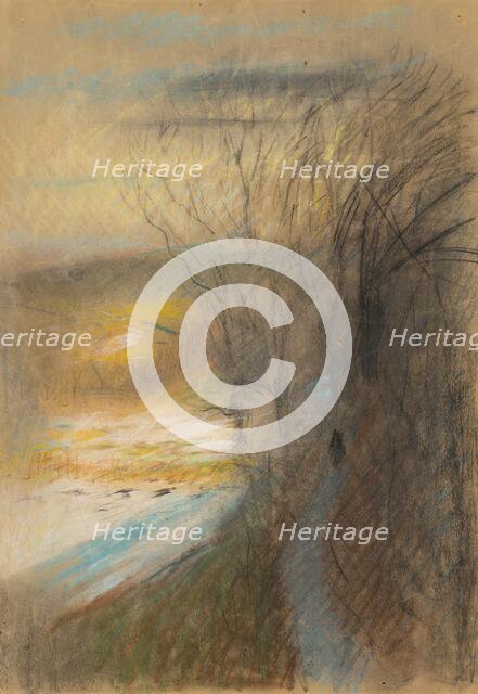 Forest landscape in autumn, 1875/1885. Creator: Ladislav Mednyanszky.