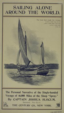Sailing alone around the world, c1895 - 1911. Creator: Unknown.