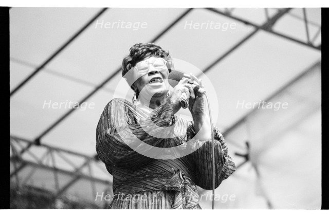 Ella Fitzgerald, Capital Jazz Festival, Knebworth, 1981.   Artist: Brian O'Connor.