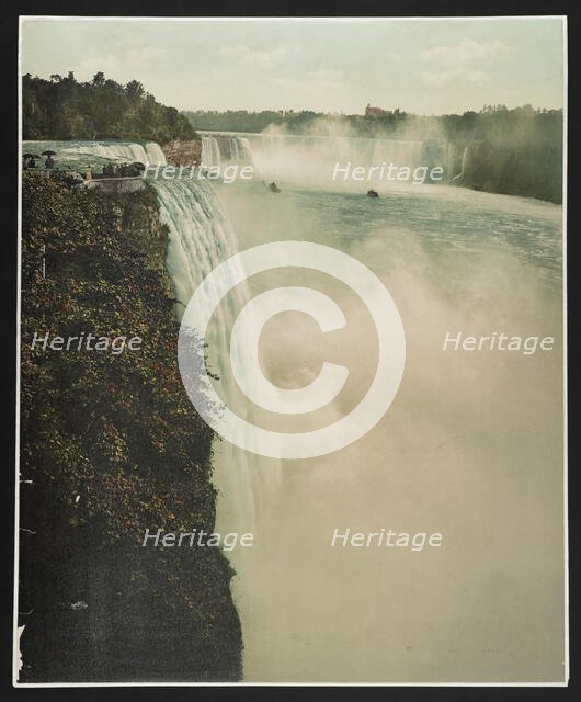 Niagara Falls from Prospect Point, c1900. Creator: William H. Jackson.