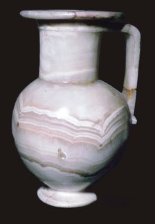 Egyptian Alabaster Jar. Artist: Unknown