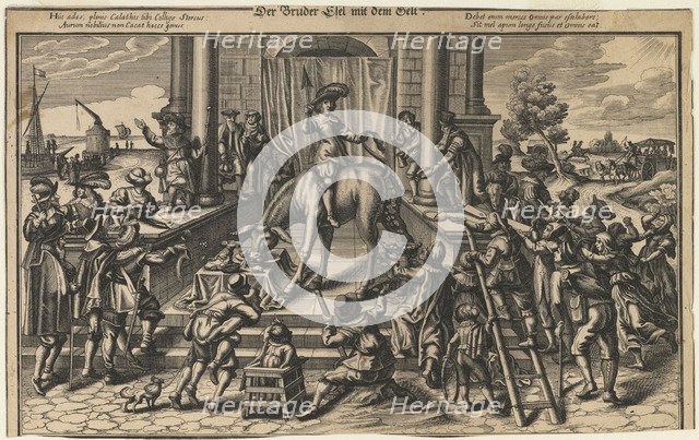 Brother Donkey with Money, Early 17th cen.. Artist: German master  