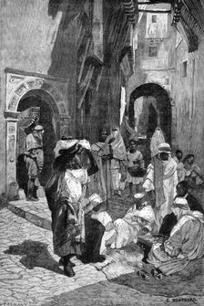Street in the Casba, Algiers, 1881. Creator: Eugène Froment.