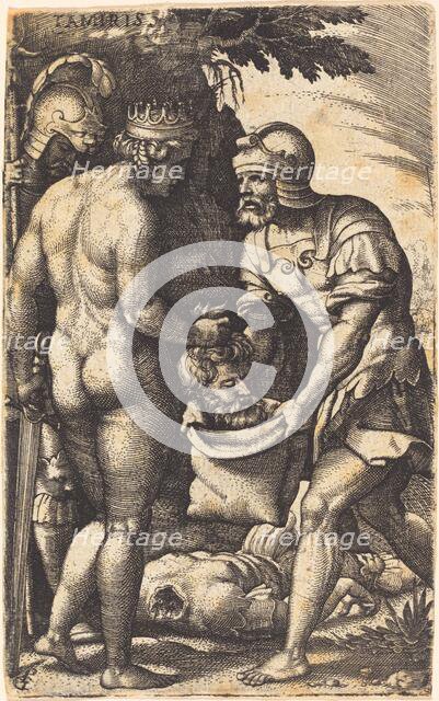 Tomyris with the Head of Cyrus. Creator: Georg Pencz.