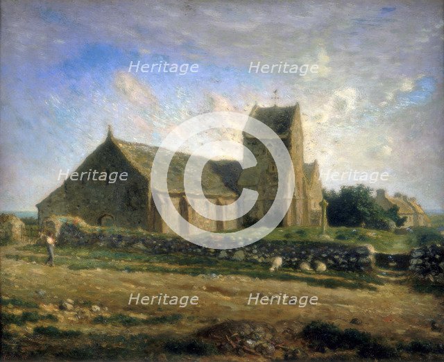'The Church at Greville', c1871-1874. Artist: Jean Francois Millet