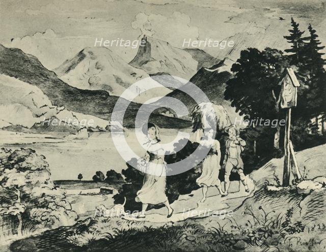 Lake Fuschl, Salzburg, Austria, 1823, (1943).  Creator: Ludwig Richter.