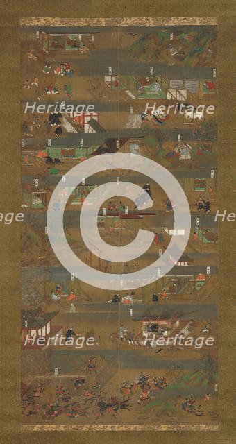 Illustrated Biography of Prince Shotoku (Shotoku Taishi e-den), 14th century. Creator: Unknown.