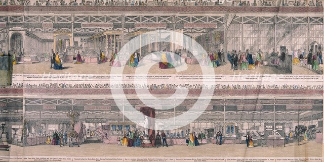 Great Exhibition, Crystal Palace, Hyde Park, London, 1851. Artist: Anon