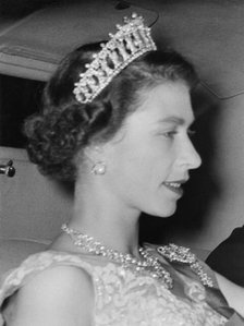 Queen Elizabeth's and Prince Phillip's first Royal visit to Brisbane, Queensland, Australia, 1954. Creator: Jack Bain.
