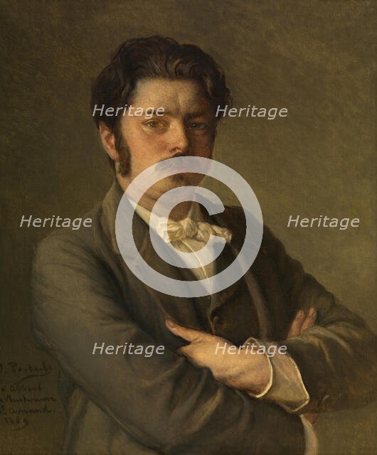 The Composer Albert De Vleeshouwer, 1889. Creator: Jean Francois Portaels.