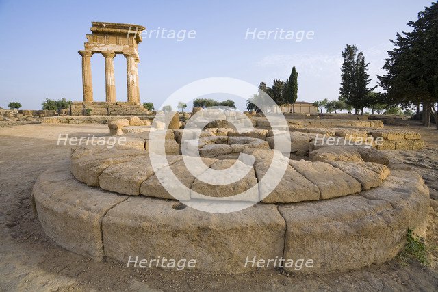 The Temple of Castor and Pollux, Agrigento, Sicily, Italy. Artist: Samuel Magal