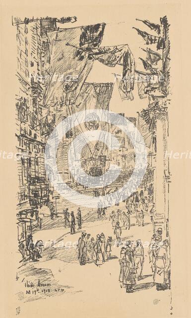 Avenue of the Allies, 1918. Creator: Frederick Childe Hassam.