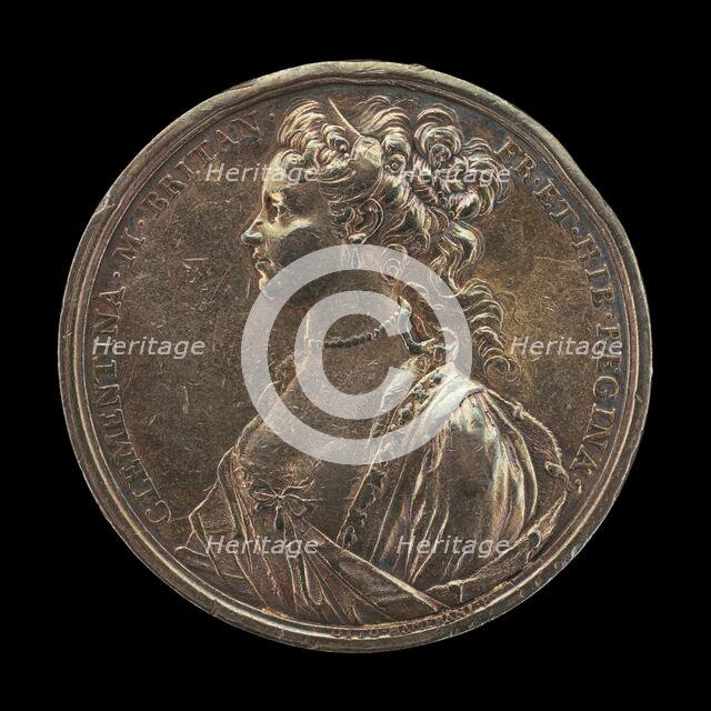 Princess Maria Clementina Sobieska, 1702-1735, Wife of James Stuart...[obverse], 1719. Creator: Ottone Hamerani.