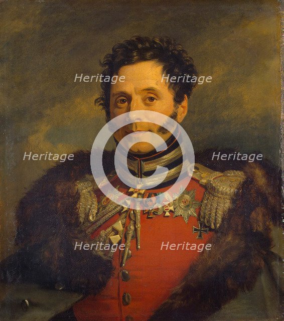 Portrait of General Nikolai Ivanovich Depreradovich (1767-1843), before 1825. Artist: Dawe, George (1781-1829)