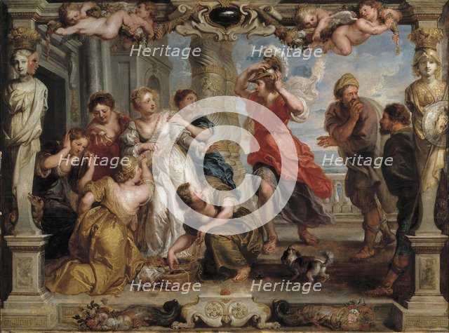 Achilles Discovered by Ulysses Among the Daughters of Lycomedes at Skyros, 1630-1635. Artist: Rubens, Pieter Paul (1577-1640)