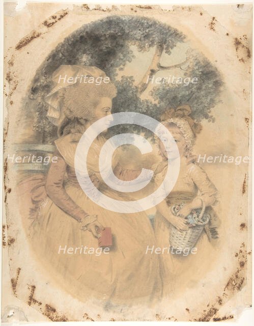 Mrs. Morgan and her Child, 1785. Creator: John Downman.