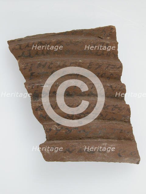 Ostrakon, Coptic, 600. Creator: Unknown.