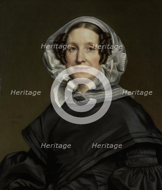 Aryna van der Pot (1786-1850). Wife of N. J. A. c.Hoffmann, 1841. Creator: Cornelis Cels.