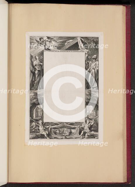 Border Illustration with Saints and Scenes from the Life of Christ, 1613/1646. Creator: Unknown.