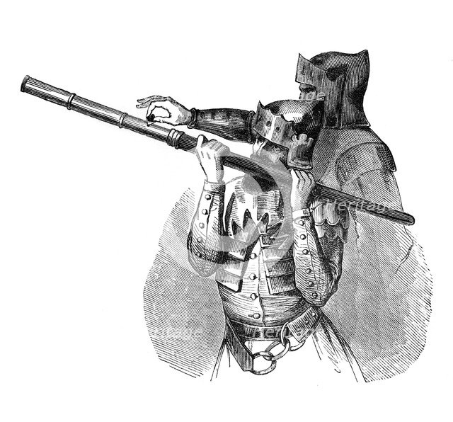 Hand cannon (or Baton a feu), 15th century, (1870). Artist: Unknown