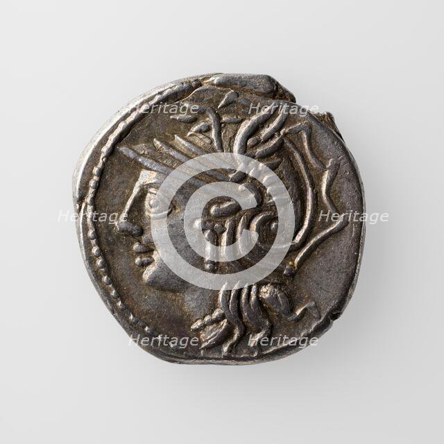 Denarius with L. Appuleius Saturninus, 104 B.C. Creator: Unknown.