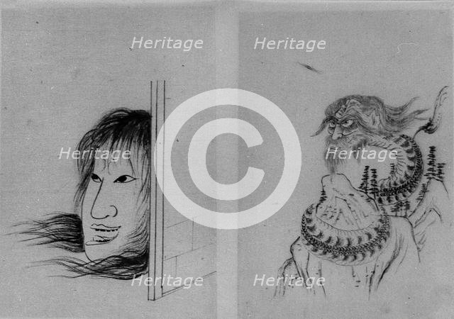 Ghosts, 18th-19th century. Creator: School of Katsushika Hokusai.