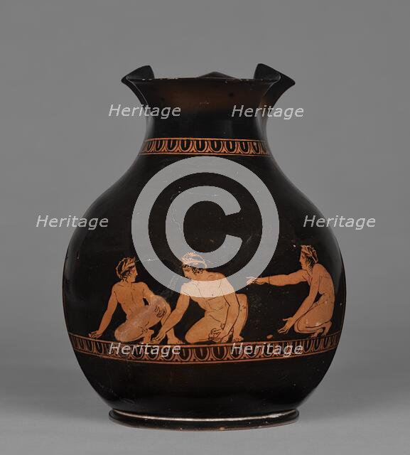 Attic Red-Figure Oinochoe (Shape III, Chous), about 420 BC. Creator: Group of Boston 10.190.