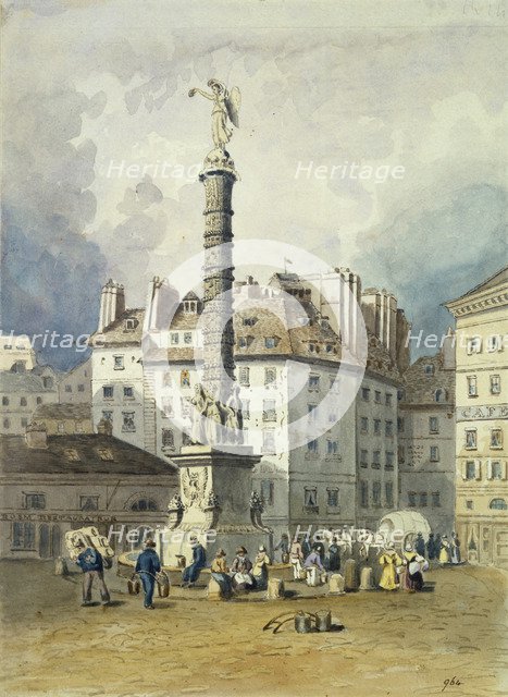 Napoleon's Column, Place du Chatelet, Paris, 19th century. Artist: Anon