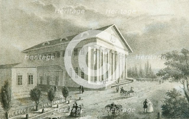 The Summer Theatre in Petrovsky Park, Moscow, Russia, 1840s. Artist: Unknown