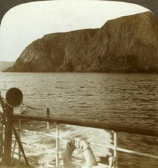 'North Cape - from the west - land of the Midnight Sun, near midnight, N. Norway', c1905. Creator: Unknown.